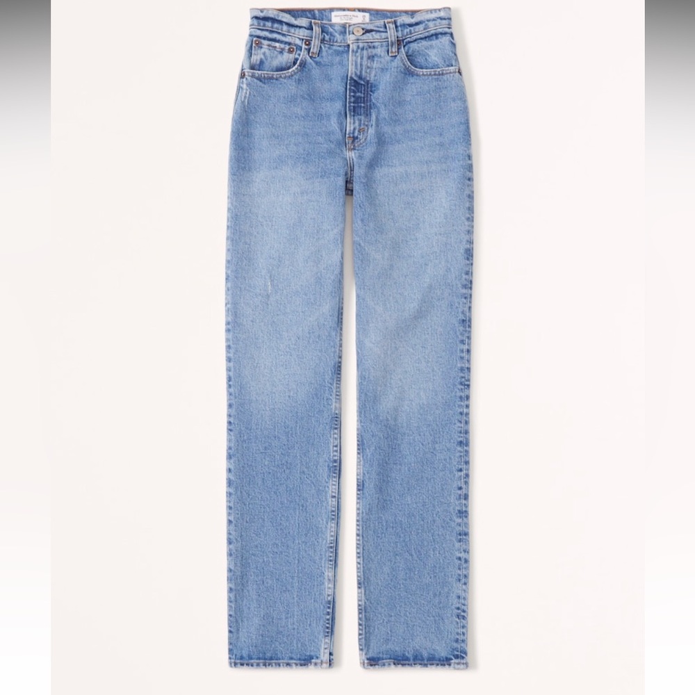 Abercrombie ultra high rise 90s straight jean